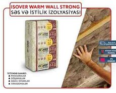 Izolyasiya plitə 50mm  Isover Warm Wall Strong