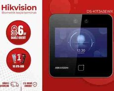 Hikvision DS-K1T343EWX üz tanıma  keçidə nəzarət biometrik terminal